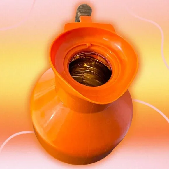 Vintage MCM Orange Black Teak Handle & Stopper G. Rosendahl Swedish Thermos - Picture 4 of 16